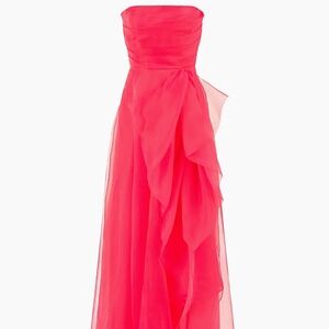 Theia Teresa Draped Tulle Gown